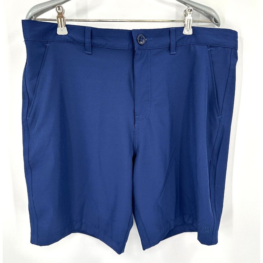 Scales Men's All Tides Walk Shorts in Navy Blue sz 34 Walkshorts Fishing Casual